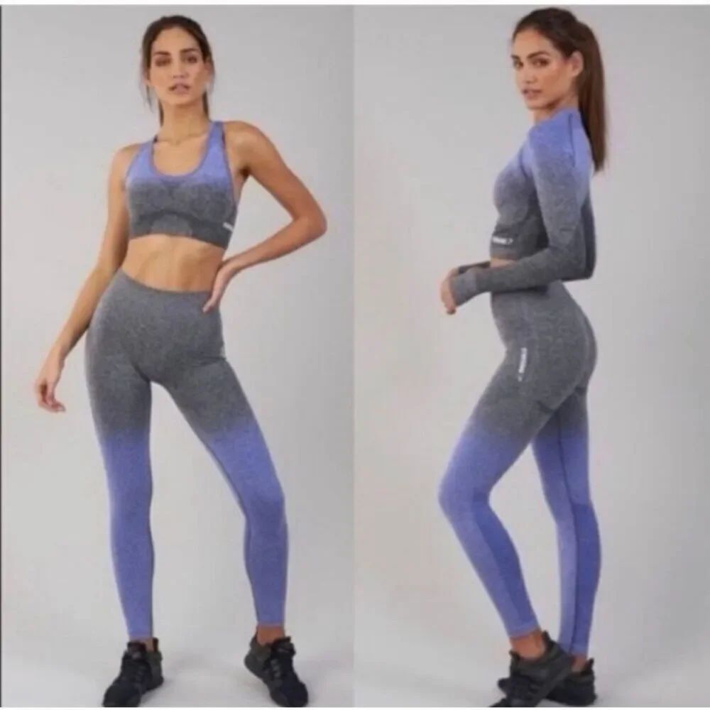 Gymshark | Adapt Ombre Seamless Leggings In Grey Purple